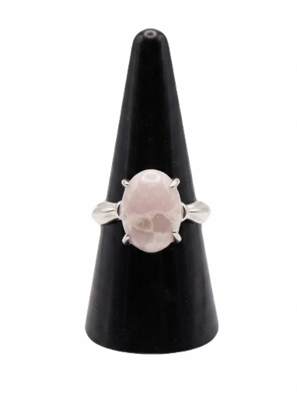 New Natural Rose Quartz Boho Sterling Silver Minimalist Arizona Artisan Ring